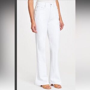 NWT Anthology Pistola High-Rise Relaxed Flare Jeans in polarize